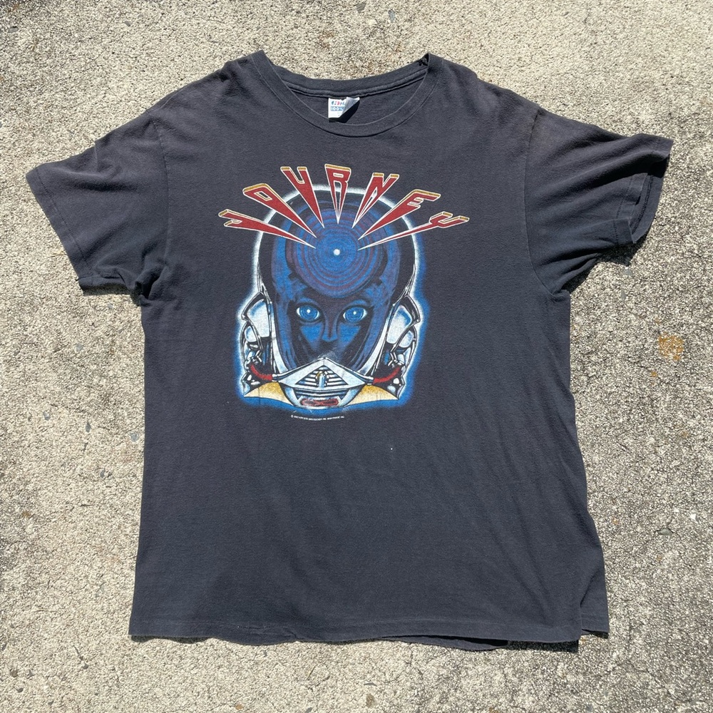 Vintage 1983 Journey Frontiers World Tour Shirt Single Stitch 100% Authentic